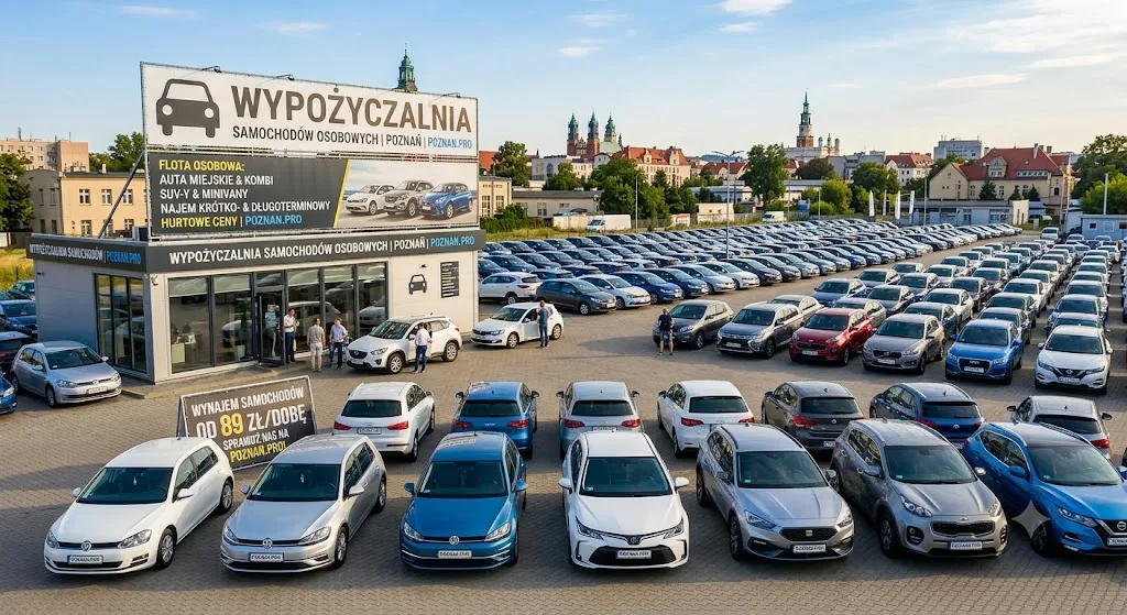 Tani Wynajem Aut Poznań – Samochody Osobowe i SUV-y już od 89 zł/dobę